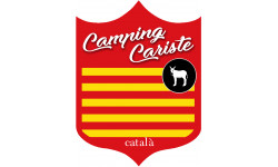 Camping car Catalan - 20x15cm - Sticker/autocollant