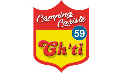 Camping cariste Ch'ti 59 - 20x15cm - Sticker/autocollant