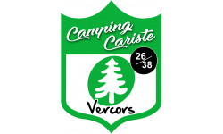 Camping cariste Vercors - 20x15cm - Sticker/autocollant