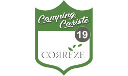 Camping car Corrèze 19 - 20x15cm - Sticker/autocollant