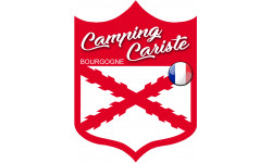 Camping cariste Bourgogne - 20x15cm - Sticker/autocollant
