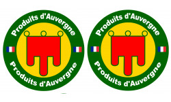 Produits d'Auvergne - 2fois 10cm - Sticker/autocollant