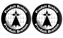 Produit breton hermine - 2fois 10cm - Sticker/autocollant