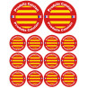 Produits Catalan - 2fois 10cm et 12fois 5cm - Sticker/autocollant