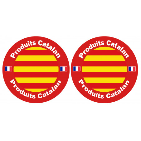 Produits Catalan - 2fois 10cm - Sticker/autocollant