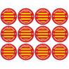 Produits Catalan - 12fois 5cm - Sticker/autocollant