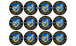 Produits Chtimi - 12 stickers de 5cm - Sticker/autocollant