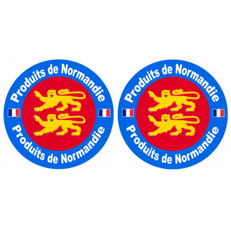 Produits de Normandie - 2tckers 10cm - Sticker/autocollant