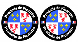 Produits Picardie - 2stickers 10 cm - Sticker/autocollant