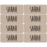 Prénom Sarah - 8 stickers de 5x2cm - Sticker/autocollant