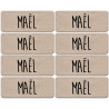 Prénom Maël - 8 stickers de 5x2cm - Sticker/autocollant