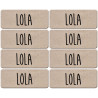 Prénom Lola - 8 stickers de 5x2cm - Sticker/autocollant