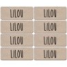 Prénom Lilou - 8 stickers de 5x2cm - Sticker/autocollant