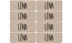 Prénom Léna - 8 stickers de 5x2cm - Sticker/autocollant