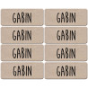Prénom Gabin - 8 stickers de 5x2cm - Sticker/autocollant