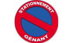 stationnement gênant - 20cm - Sticker/autocollant