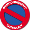 stationnement gênant - 15cm - Sticker/autocollant
