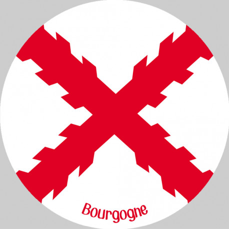 Croix bâtons de bourgogne - 5cm - Sticker/aut