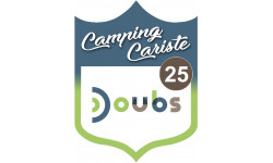blason camping cariste Doubs 25 - 20x15cm - Sticker/autocollant