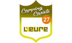 blason camping cariste l'Eure 27 - 10x7.5cm - Sticker/autocollant