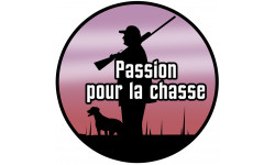 Passion de la chasse nature - 15cm - Sticker/autocollant