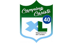 blason camping cariste Landes 40 - 10x7.5cm - Sticker/autocollant