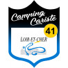 blason camping cariste Loir et Cher 41 - 10x7.5cm - Sticker/autocollan