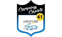 blason camping cariste Loir et Cher 41 - 15x11.2cm - Sticker/autocolla