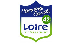 blason camping cariste Loire 42 - 10x7.5cm - Sticker/autocollant