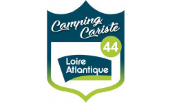blason camping cariste Loire Atlantique 44 - 10x7.5cm - Sticker/autoco
