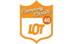 blason camping cariste Lot 46 - 10x7.5cm - Sticker/autocollant