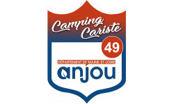 blason camping cariste anjou 49 - 15x11.2cm - Sticker/autocollant