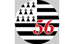 Bretagne 56 - 5cm - Sticker/autocollant