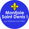Montjoie Saint Denis - 5cm - Sticker/autocollant