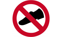 Chaussures interdites - 10cm - Sticker/autocollant