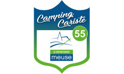 blason camping cariste Meuse 55 - 20x15cm - Sticker/autocollant