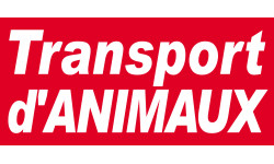 Transport d'animaux - 30x14cm - Sticker/autocollant