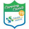 blason camping cariste Haute Saône 70 - 15x11.2cm - Sticker/autocolla