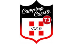 blason camping cariste Savoie 73 - 15x11.2cm - Sticker/autocollant