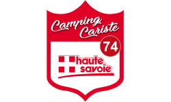 blason camping cariste Haute Savoie 74 - 10x7.5cm - Sticker/autocollan