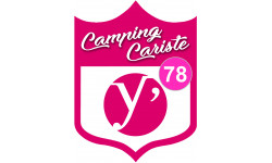blason camping cariste Yvelines 78 - 10x7.5cm - Sticker/autocollant