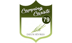 blason camping cariste Deux-sèvres 79 - 10x7.5cm - Sticker/autocollan