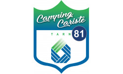 blason camping cariste Tarn 81 - 15x11.2cm - Sticker/autocollant