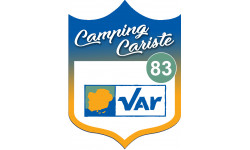 blason camping cariste Var 83 - 10x7.5cm - Sticker/autocollant