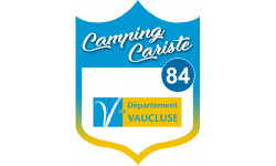 blason camping cariste Vaucluse 84 - 10x7.5cm - Sticker/autocollant