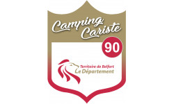 blason camping cariste Territoire de Belfort 90 - 10x7.5cm - Sticker/a
