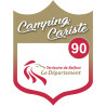 blason camping cariste Territoire de Belfort 90 - 20x15cm - Sticker/au