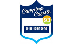 blason camping cariste Seine Saint Denis 93 - 10x7.5cm - Sticker/autoc