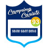 blason camping cariste Seine Saint Denis 93 - 15x11.2cm - Sticker/auto