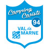 blason camping cariste Val de Marne 94 - 10x7.5cm - Sticker/autocollan